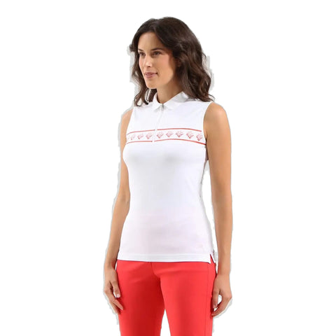And Sleveless Polo Damen