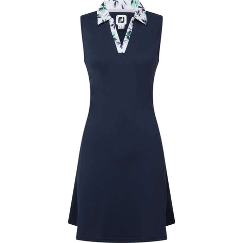 Floral Trim Golfkleid
