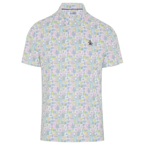 Pete Game Grid Print Polo