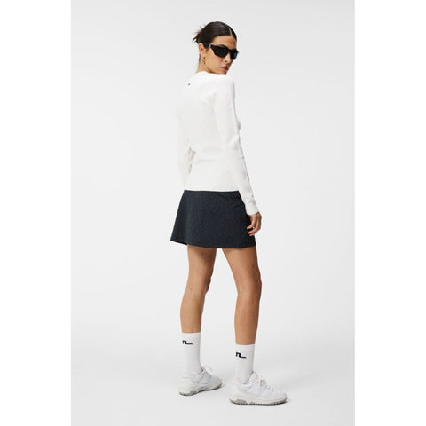 W Louise Rib Jacquard Knit Weiß