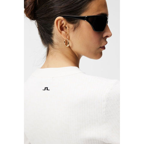 W Louise Rib Jacquard Knit Weiß
