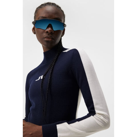 Adeline Knitted Sweater Damen JL Navy