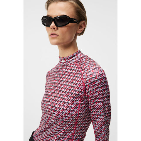 Asa Print Soft Compression Top Damen JL Micro Brid