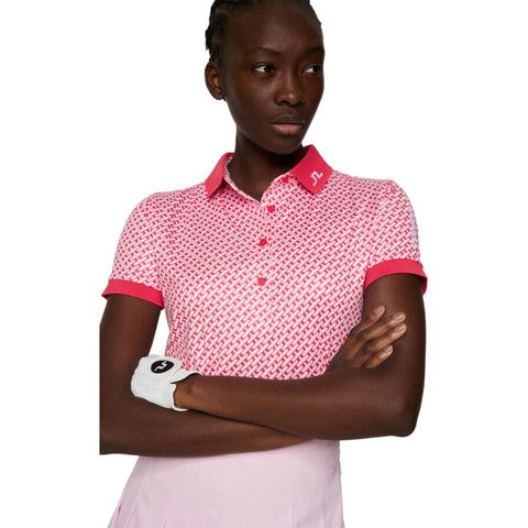Tour Tech Print Polo Damen