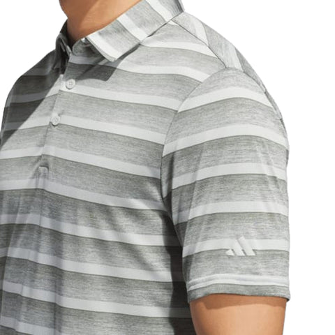 2 Color Stripe Polo Herren