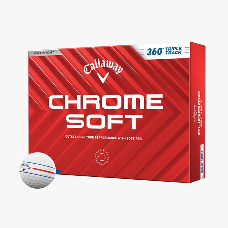 Chrome Soft Triple Track (24) Golfbälle (12 Stück)