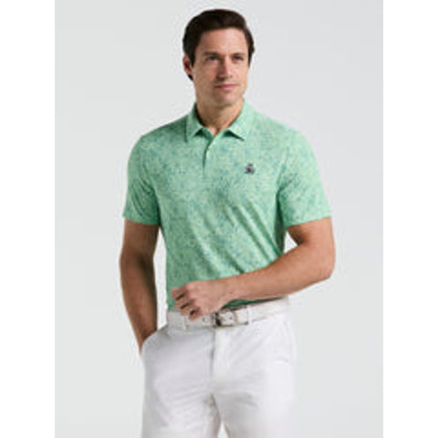 All-Over Micro Abstract Print Polo