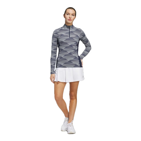 Ultimate365 Printed 1/4-Zip Mock Polo Damen