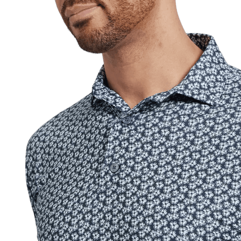 Floral Sketch Print Polo