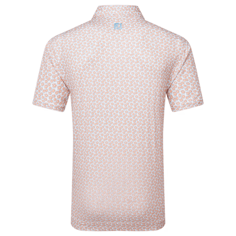 Floral Sketch Print Polo