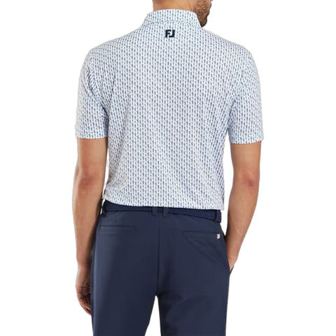 Figure Print Polo Herren