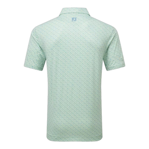 Figure Print Polo Herren