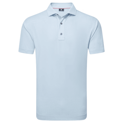 Etched Texture Print Polo Herren