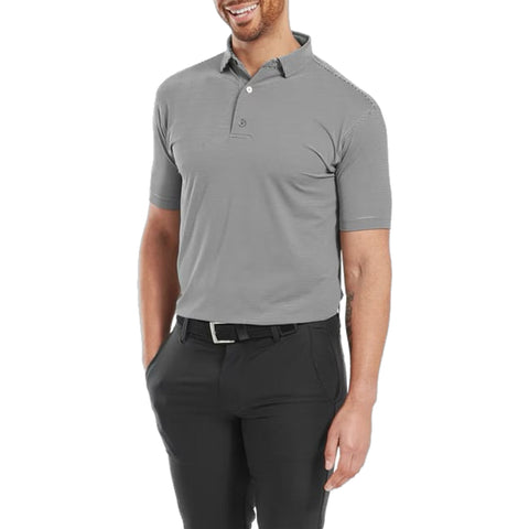 Micro Feeder Stripe Lisle Polo Herren