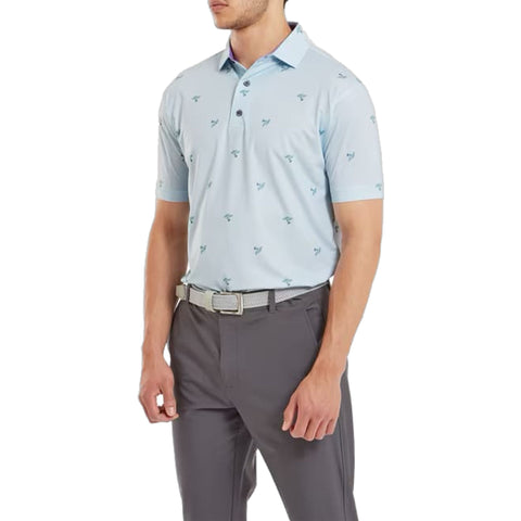 Thistle Print Polo Herren
