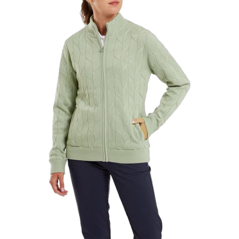 Full-Zip Lined Pullover Damen