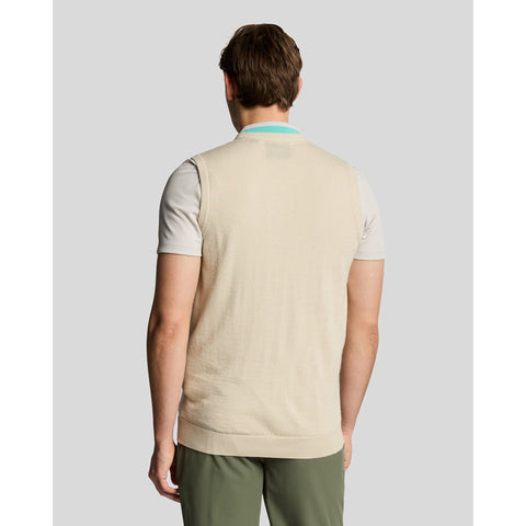 Merino Blend Knitted V-Neck Vest