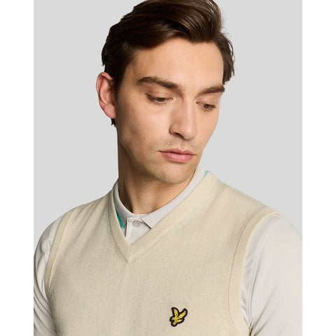 Merino Blend Knitted V-Neck Vest