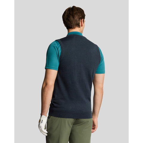 Merino Blend Knitted V-Neck Vest