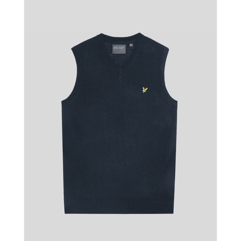 Merino Blend Knitted V-Neck Vest