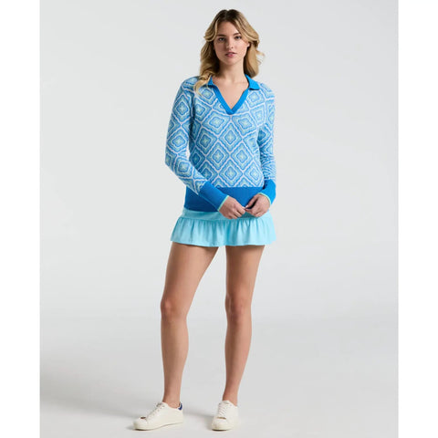 Lattice Jacquard Pullover