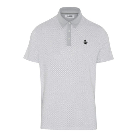 All-Over Retro Micro Floral Print Polo