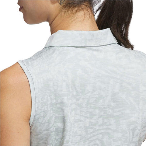 Ultimate365 Jacquard Sleeveless Polo Damen