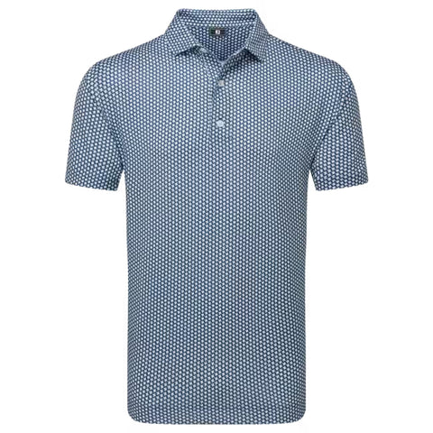 Houndstooth Geo Lisle Polo