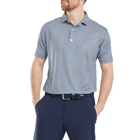Houndstooth Geo Lisle Polo