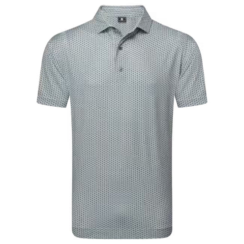 Houndstooth Geo Lisle Polo