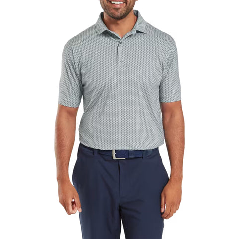 Houndstooth Geo Lisle Polo