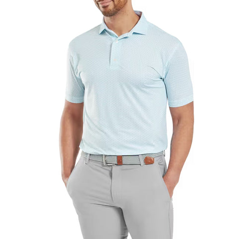 Houndstooth Geo Lisle Polo