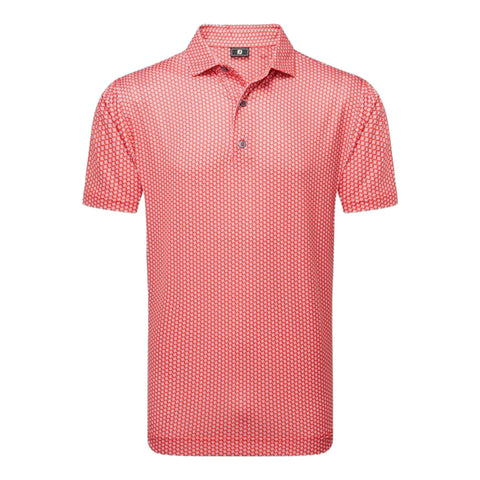 Houndstooth Geo Lisle Polo Herren