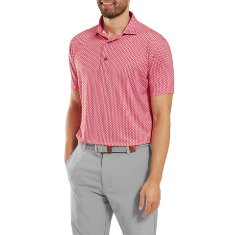 Houndstooth Geo Lisle Polo