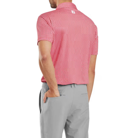 Houndstooth Geo Lisle Polo