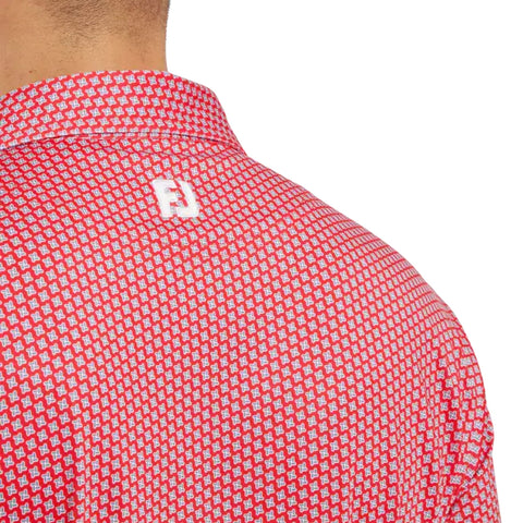 Houndstooth Geo Lisle Polo