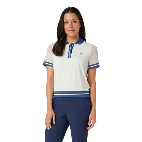 Waist Length Colourblock Polo Damen