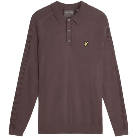Golf Long Sleeve Knitted Polo Herren