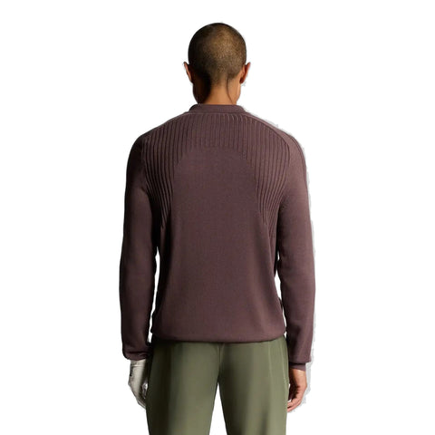 Golf Long Sleeve Knitted Polo Herren