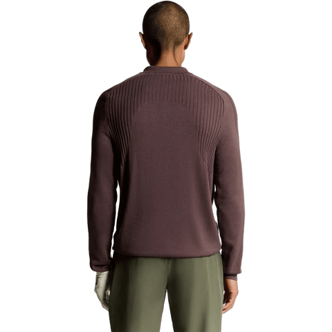 Golf Long Sleeve Knitted Polo Herren