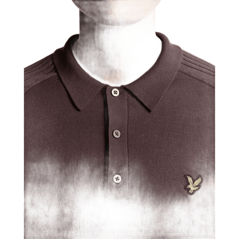 Golf Long Sleeve Knitted Polo Herren