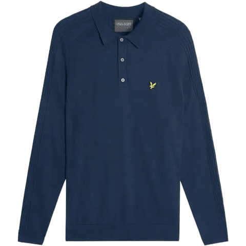 Golf Long Sleeve Knitted Polo Herren