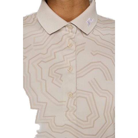Tour Tech Print Polo Damen