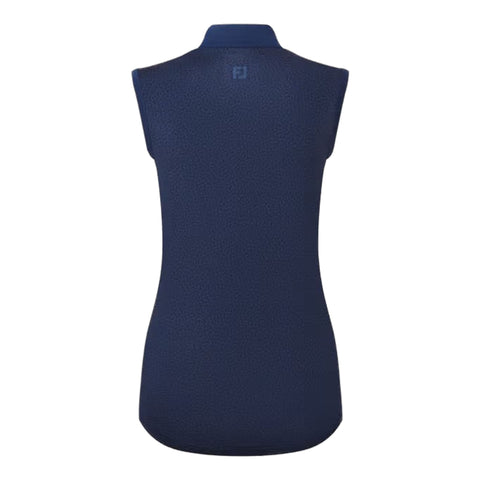 Animal Print Sleeveless Lisle Polo