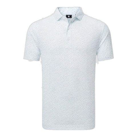 Bird Print Lisle Polo Herren