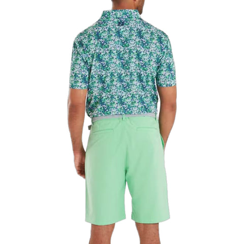 Garden Print Lisle Polo Herren