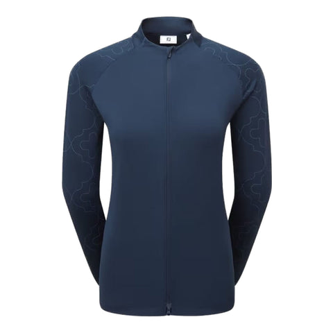 Full Zip Printed Sleeve Midlayer Damen