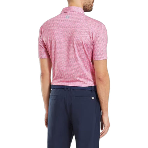 Citrus Print Lisle Polo Herren