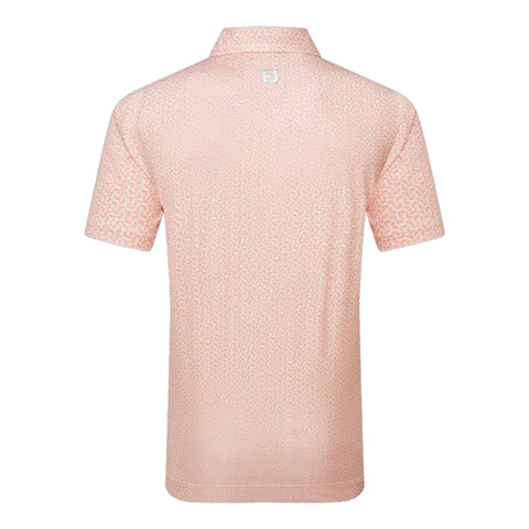 Citrus Print Lisle Polo Herren