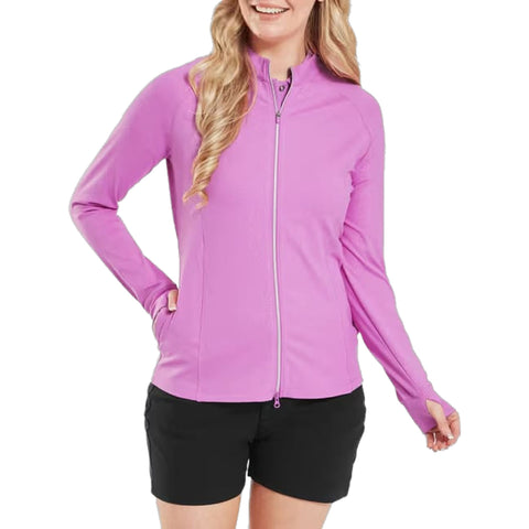 Embossed Full-Zip Midlayer Damen